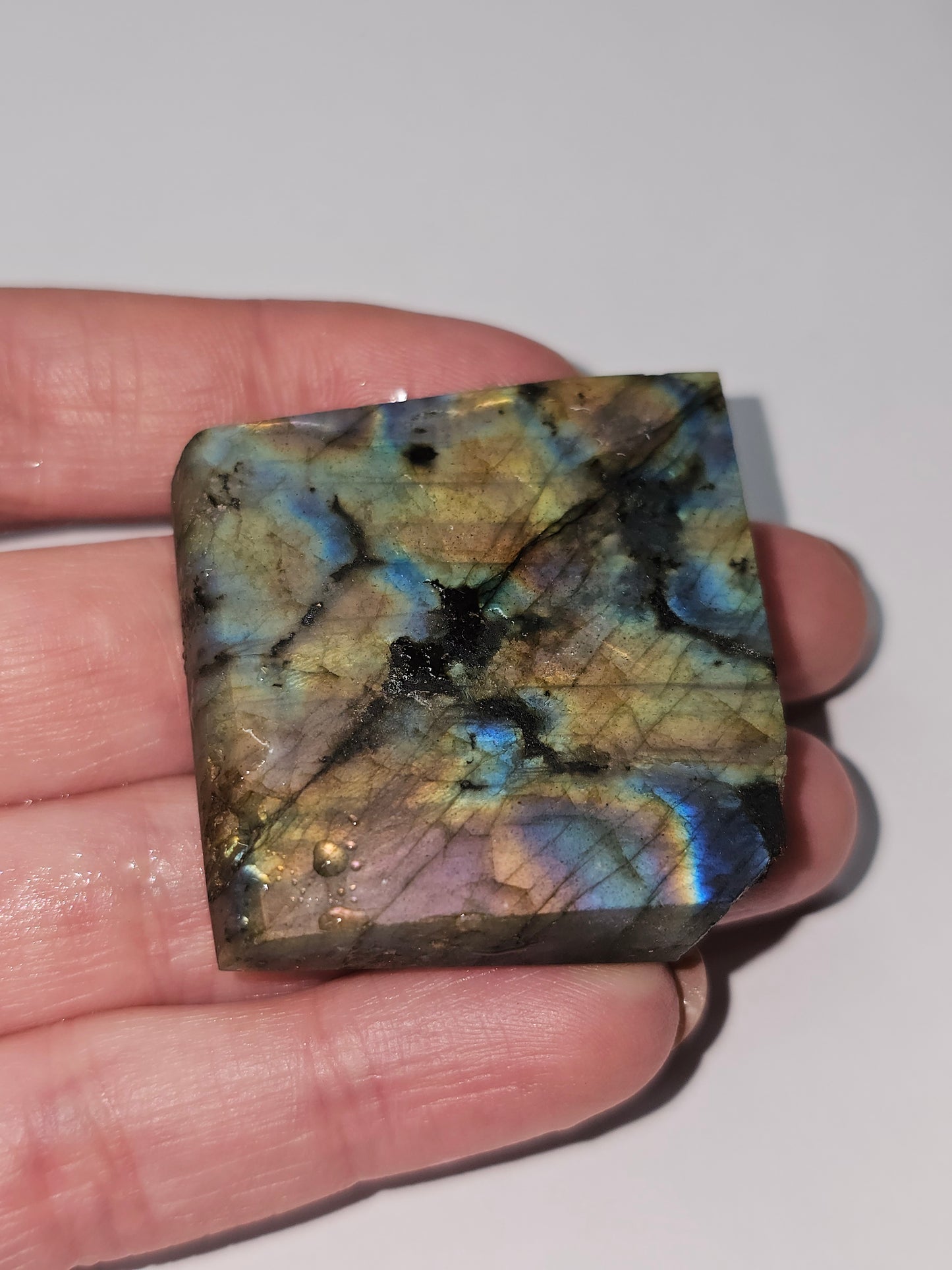 Madagascar AA Grade Labradorite Rough Slab 27g