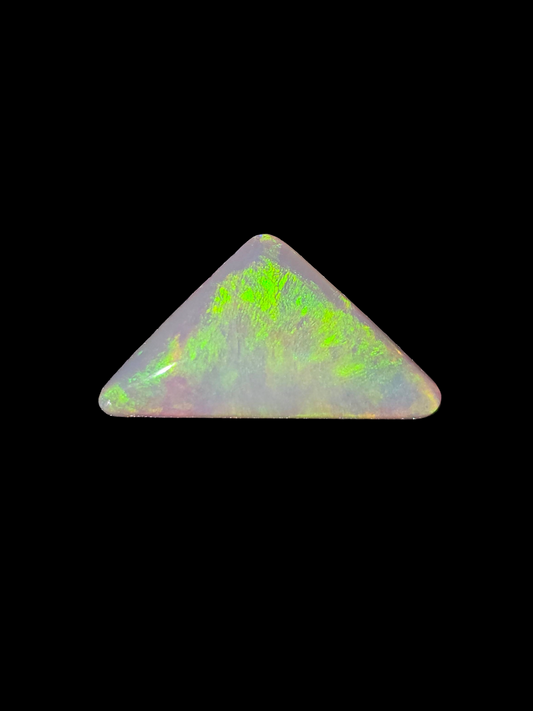 Coober Pedy White Opal Triangle 17x10x3mm 2.58ct