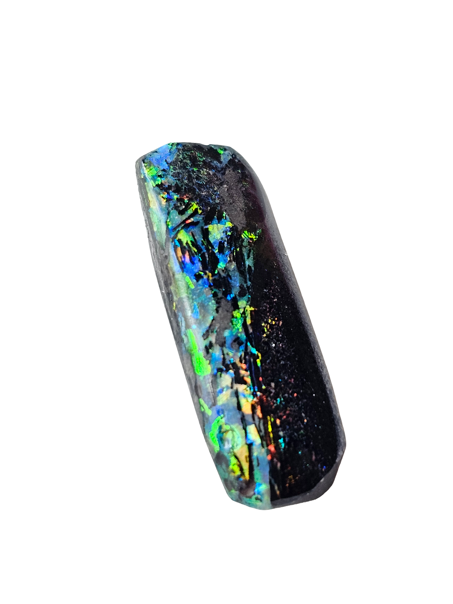 Australian Boulder Freeform Treated Opal 21x8x4.4mm 6.43ct