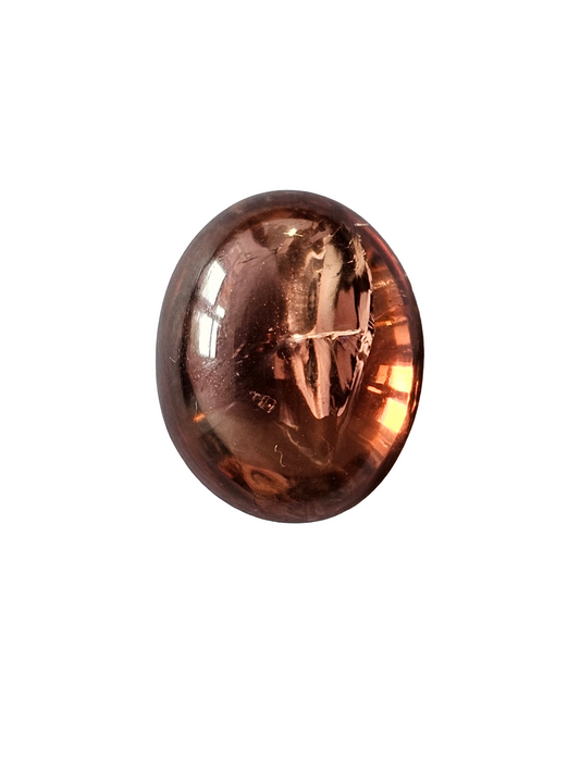 Afghanistan Oval Cabochon Peach Tourmaline 11.6x9.4x5.8mm  5ct