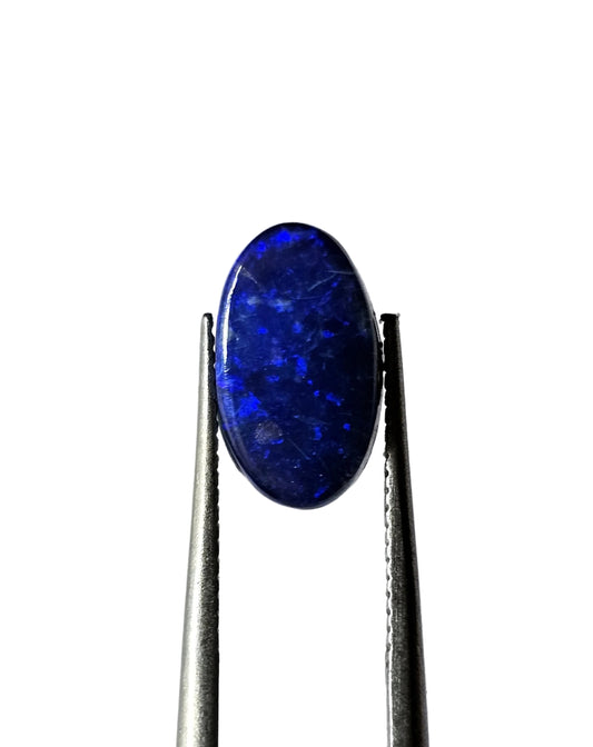 Australian Lightning Ridge Doublet Oval Cabochon 10x6x3mm 1.39ct
