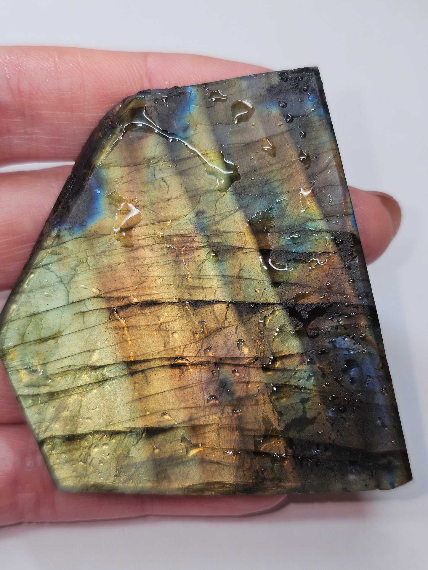 Canadian AAA Grade Labradorite Rough Slab 49g